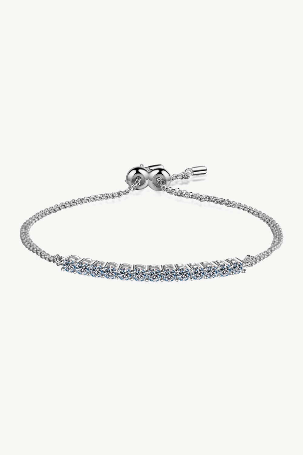 Sterling Silver Moissanite Bracelet