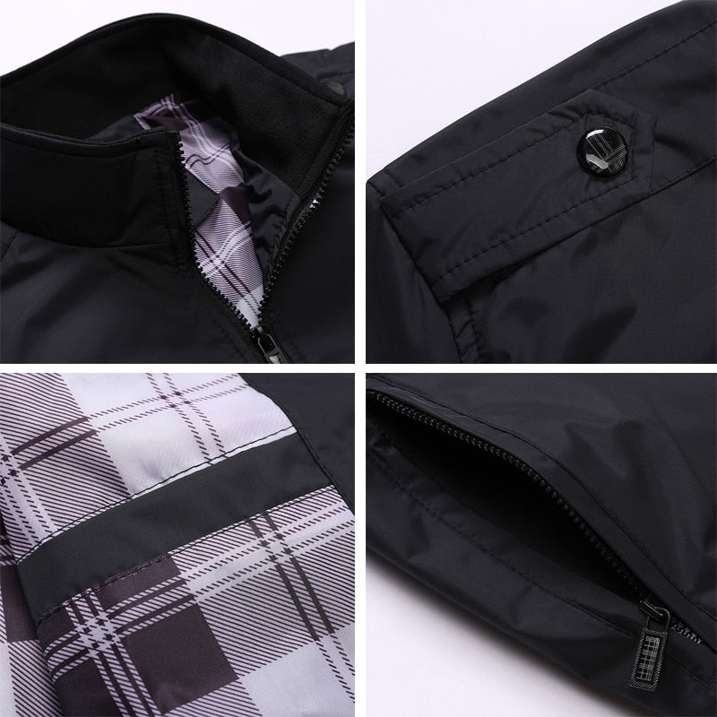 Slim Fit Stand Collar Casual Jacket (5 colors)