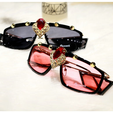 Gafas de sol Big Diamond Goggle Sun UV400 para mujer