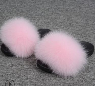 Faux Fur Lady Slippers