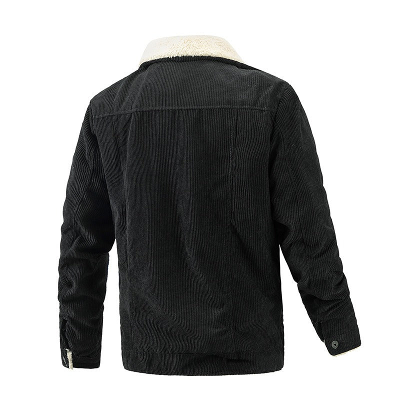 Corduroy Plush Trucker Jacket (4 colors)