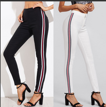Load image into Gallery viewer, Contrast Tape Skinny Pants
