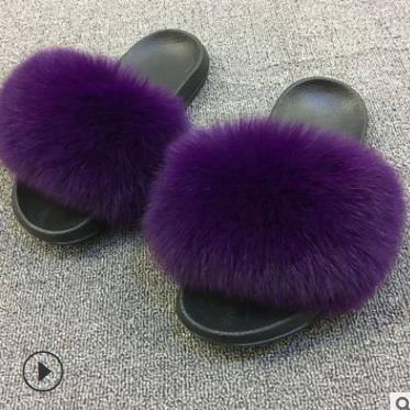 Faux Fur Lady Slippers