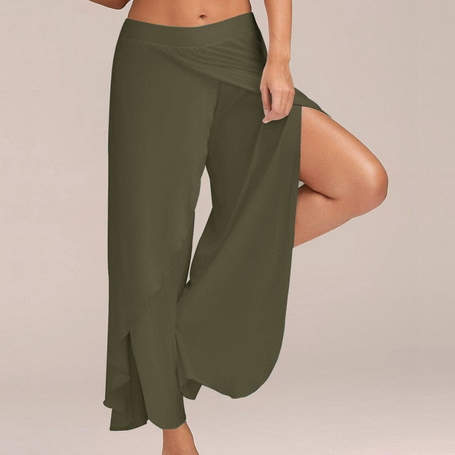 Casual Loose Split Wide Leg Pants (9 colors)