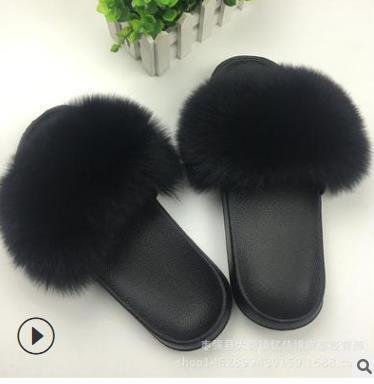 Faux Fur Lady Slippers