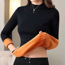 Load image into Gallery viewer, Thick Mock Neck Velvet Lady Sweater