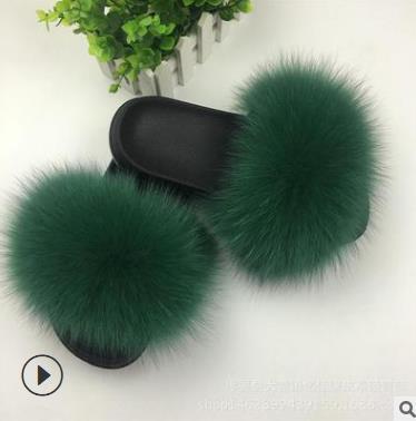 Faux Fur Lady Slippers