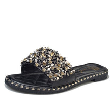 Load image into Gallery viewer, Crystal Rivets Lady Slide Sandals