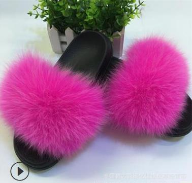 Faux Fur Lady Slippers