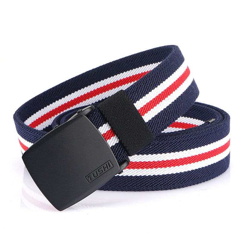 Cotton Elastic Woven Canvas Belt