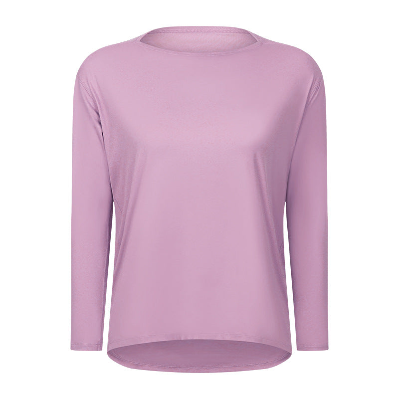 Loose Long Sleeve Slim Lady Sports Shirt