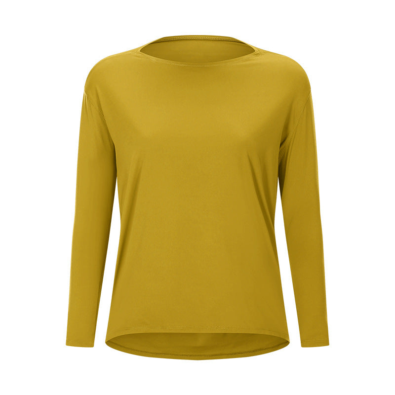 Loose Long Sleeve Slim Lady Sports Shirt