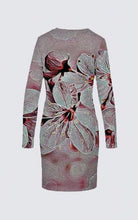 Cargar imagen en el visor de la galería, Estampados florales: Flores de cerezo pictóricas 01-03 Vestido de la diseñadora Sophia 