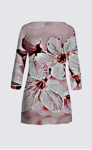 Floral Embosses: Pictorial Cherry Blossoms 01-03 Designer Patti Tunic II