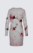 Cargar imagen en el visor de la galería, Estampados florales: Flores de cerezo pictóricas 01-02 Vestido de la diseñadora Sophia 
