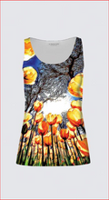 Cargar imagen en el visor de la galería, Estampados florales: Tulip Daydream 01 Camiseta sin mangas de diseñador Tilda