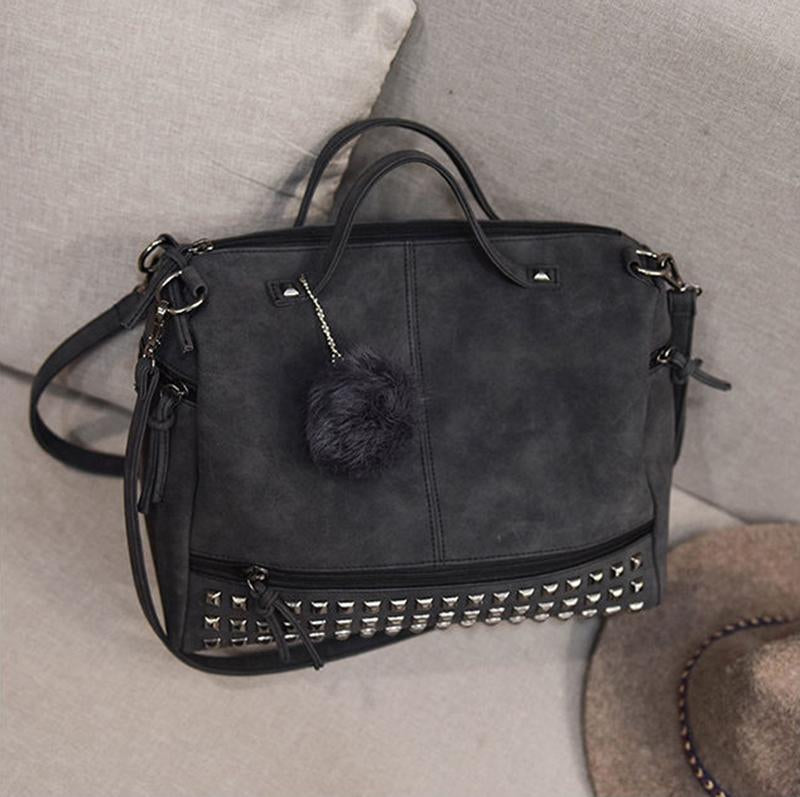 Versatile Leather Large Capacity Shoulder Bag