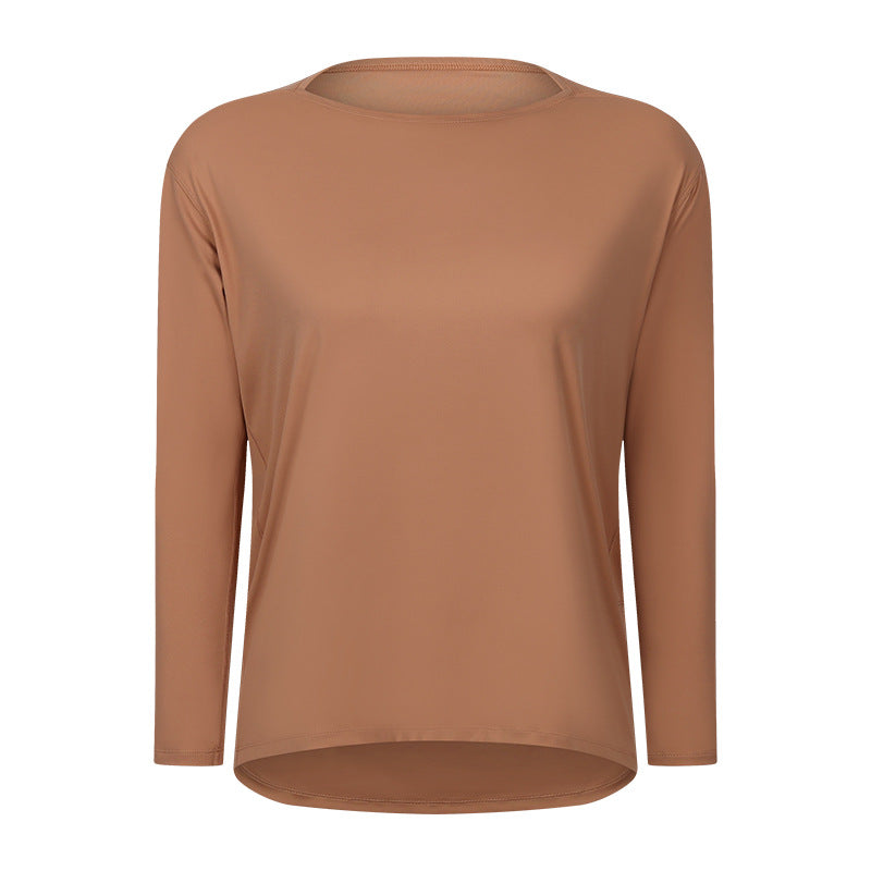 Loose Long Sleeve Slim Lady Sports Shirt