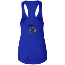 Load image into Gallery viewer, Yahuah Yahusha 04 Ladies Designer Ideal Racerback Tank Top (4 Colors)