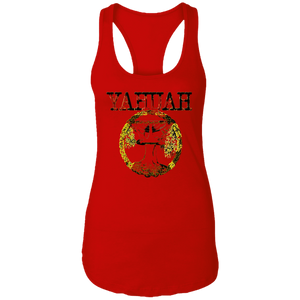 Yahuah Yahusha 04 Camiseta sin mangas con espalda cruzada ideal para mujer (4 colores) 