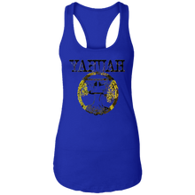 Load image into Gallery viewer, Yahuah Yahusha 04 Ladies Designer Ideal Racerback Tank Top (4 Colors)