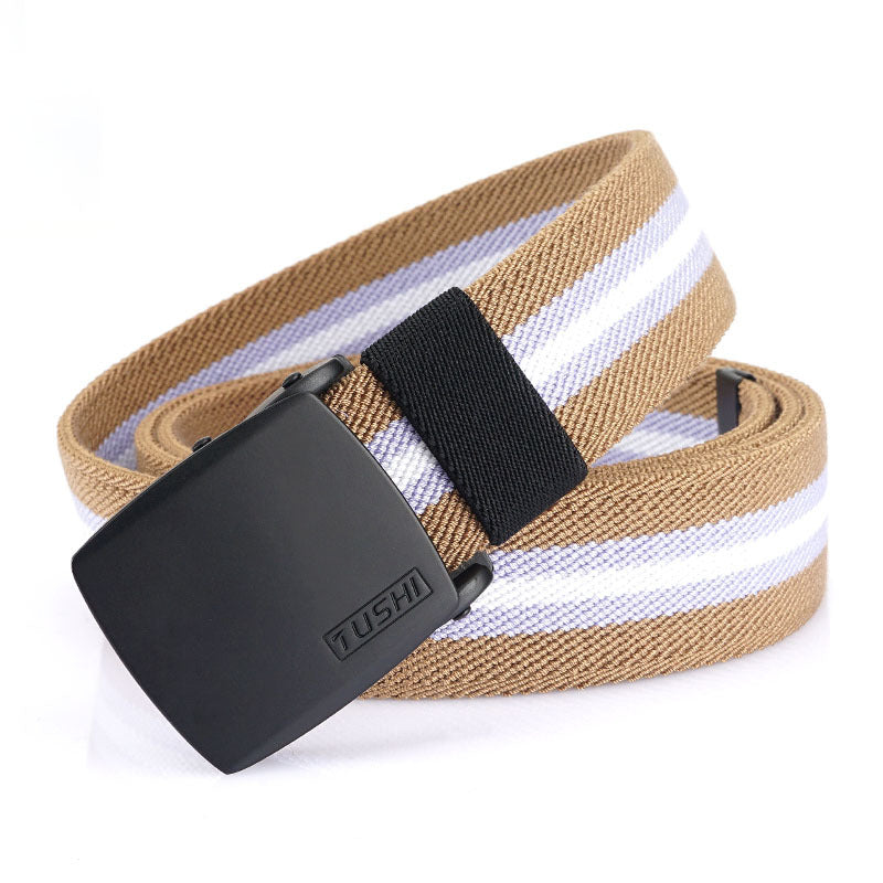 Cotton Elastic Woven Canvas Belt