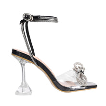 Load image into Gallery viewer, Bow Decor Rhinestone High Heel Sandals