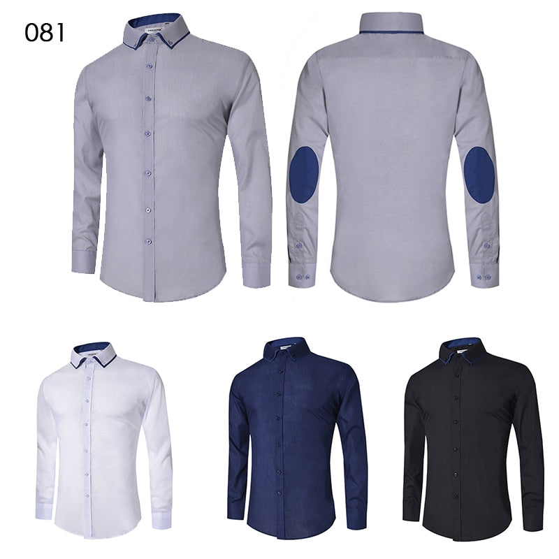 Long Sleeve Slim Fit Dress Shirt (4 colors)