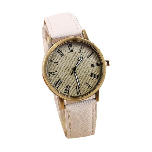 Roman Scale Unisex Analog Quartz Denim Band Watch