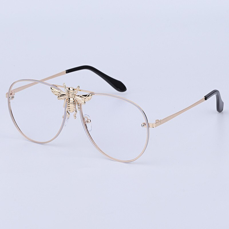 Classic Little Bee Gradient Retro UV400 Lady Sunglasses