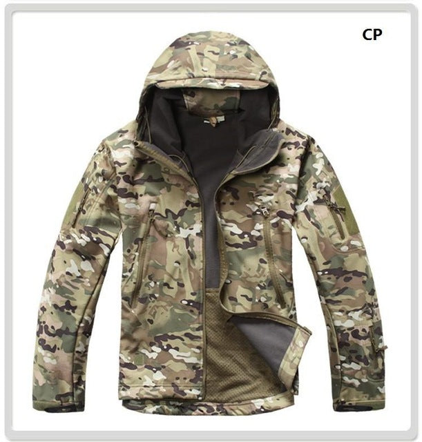 Tactical Camouflage Print Windbreaker