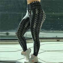 Load image into Gallery viewer, Armor Weave Print High Waist Leggings