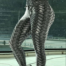 Load image into Gallery viewer, Armor Weave Print High Waist Leggings