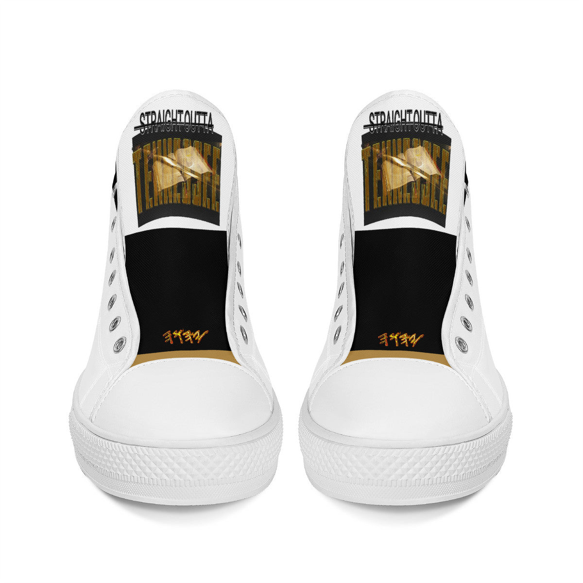 Straight Outta Tennessee 01 High Top Unisex Canvas Shoes