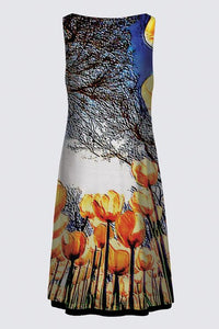 Floral Embosses: Tulip Daydream 01 Designer Kate Dress