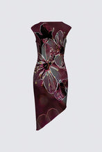 Cargar imagen en el visor de la galería, Estampados florales: Flores de cerezo pictóricas 01-04 Vestido de la diseñadora Felicia 