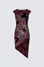 Cargar imagen en el visor de la galería, Estampados florales: Flores de cerezo pictóricas 01-04 Vestido de la diseñadora Felicia 