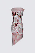 Cargar imagen en el visor de la galería, Estampados florales: Flores de cerezo pictóricas 01-03 Vestido de la diseñadora Felicia 