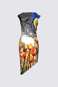 Floral Embosses: Tulip Daydream 01 Designer Felicia Dress