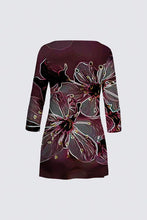 Load image into Gallery viewer, Floral Embosses: Pictorial Cherry Blossoms 01-04 Designer Patti Tunic II