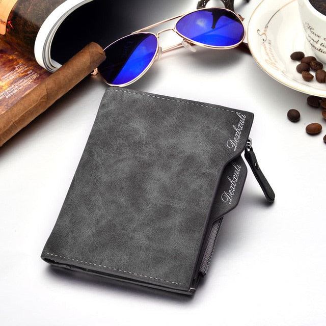 Soft Leather Male Wallet with removable card slots