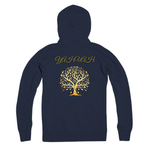 Yahuah-Tree of Life 01 Designer Bella + Canvas Premium Sudadera con capucha y cremallera completa para adultos (6 colores) 