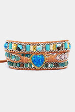 Load image into Gallery viewer, Turqoise Heart Layered Bracelet