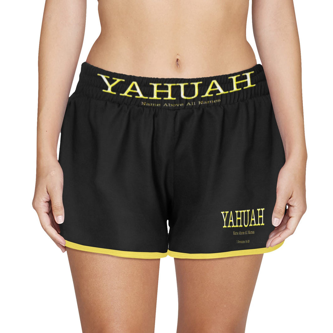 Yahuah-Name Above All Names 02-02 Pantalones cortos deportivos de diseñador para damas 