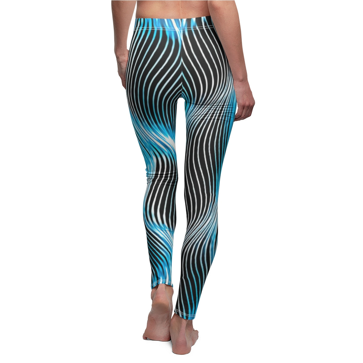 TRP Twisted Patterns 04: Weaved Metal Waves 01-02 Designer Mid Rise Leggings