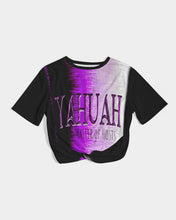 Cargar imagen en el visor de la galería, Yahuah-Master of Hosts 01-02 Camiseta recortada con frente torcido de diseñador 