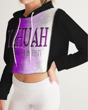 Cargar imagen en el visor de la galería, Yahuah-Master of Hosts 01-02 Sudadera con capucha recortada de diseñador para mujer 
