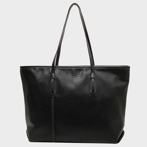 PU Leather Tote Bag (Chocolate, Black, Camel)