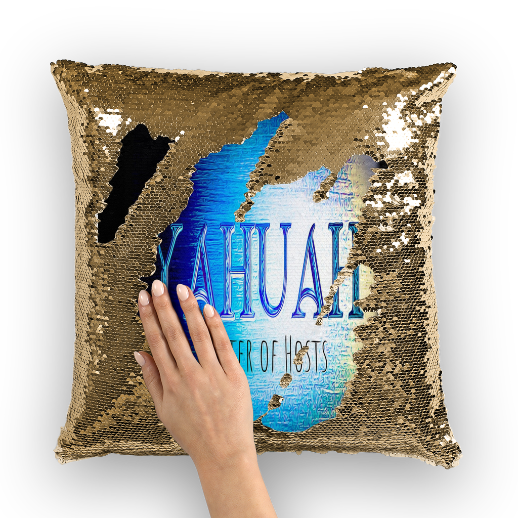 Yahuah-Master of Hosts 01-01 Designer Sequin Cushion Cover (5 colors)