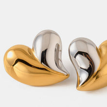 Load image into Gallery viewer, Heart Shape Stainless Steel Stud Earrings